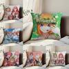 The Q-Quintessential Quintuplets Pillow Case Anti-dustmite Pillowcase Invisible Zipper Silky Short Plush Sofa Cushion Cover