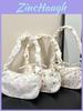 Nylon Floral Canvas Bag For Women With Bow Detail Perfect For Daily Casual Use