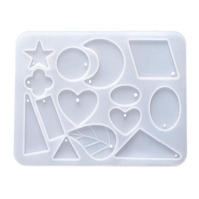 Moule de boucle d'oreille en Silicone fait à la main, collier, boucle d'oreille, pendentif, moules en résine, goutte d'eau