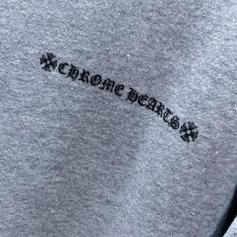 8303 CHROME HEARTS 2025 Ny Vår og Høst Pluss-størrelse Tynn Stil Klassisk Stil Logo Hettegenser for Par