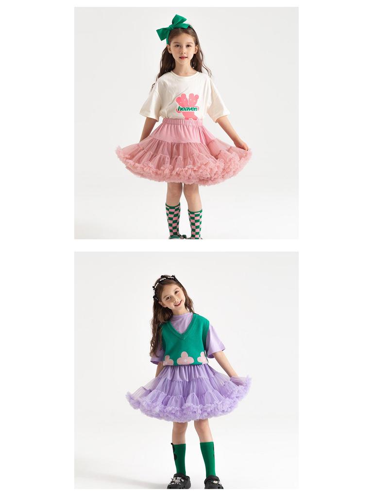 Children's Princess Mesh Tutu Dress - Soft, Puffy, Breathable Skirt for Girls