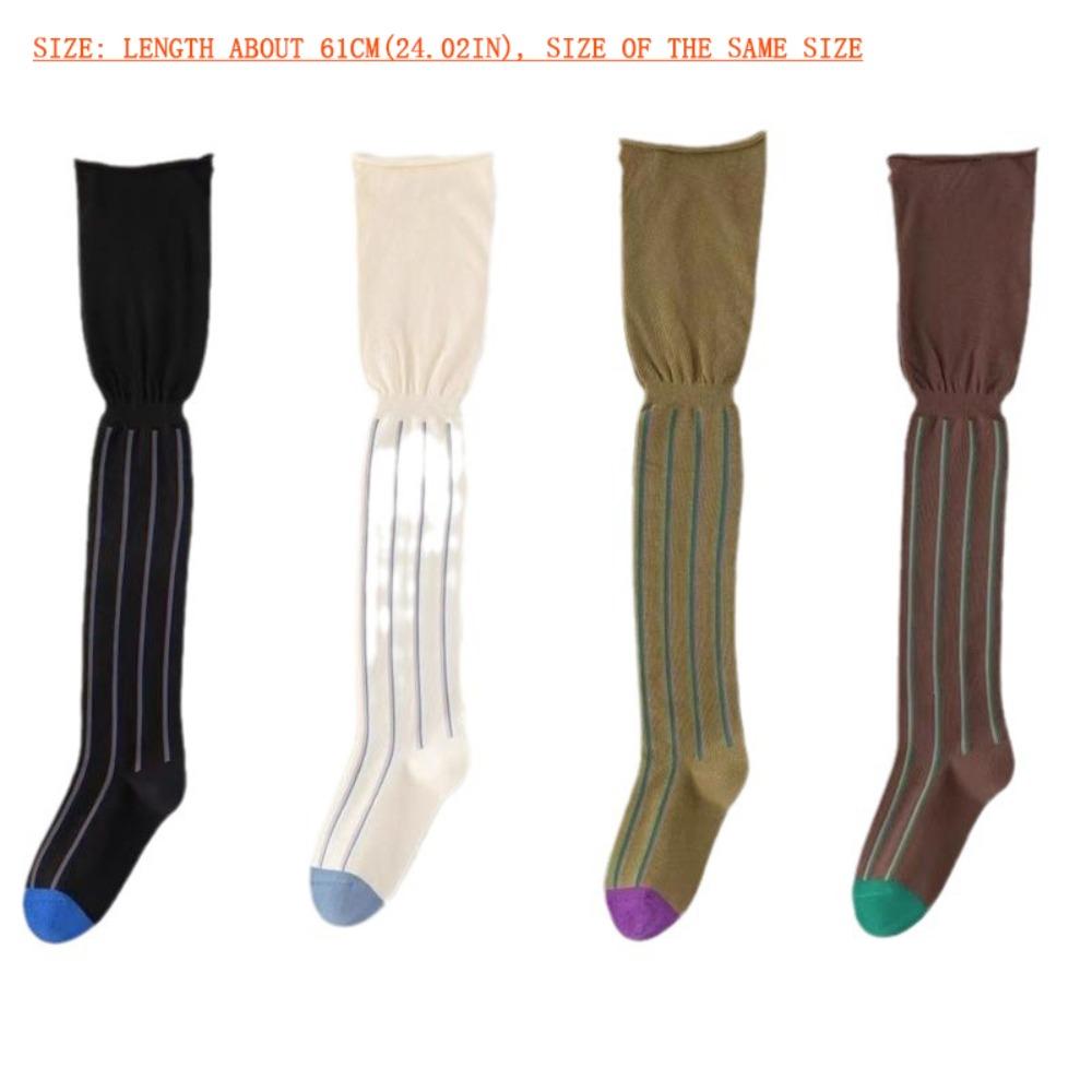 Tall Over Knee Stockings Vertical Stripes High Socks New Leggings Autumn/Winter