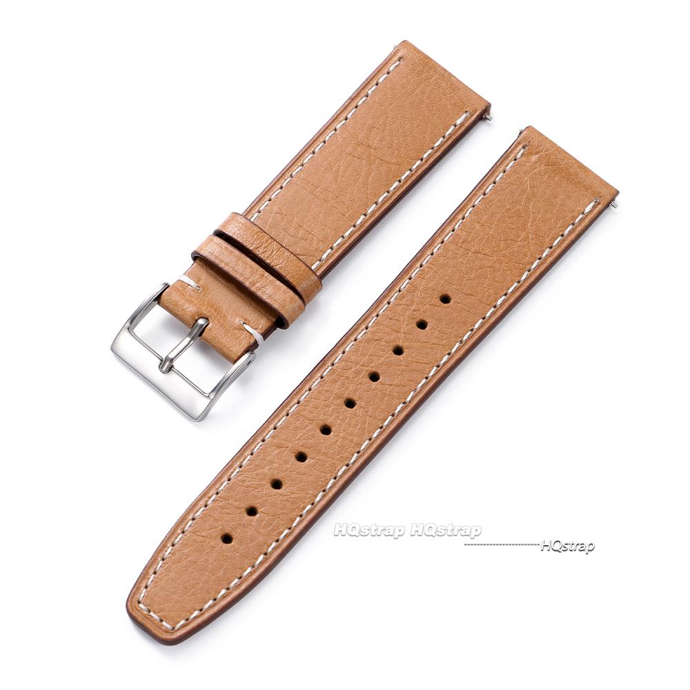 Vintage Oil Wax Leather Watch Strap 20mm 22mm Universal Cowhide Watchband Accessories Pin Buckle Men Women Waterproof Bracelet