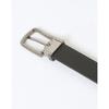 Daks Black Buckle Dd Logo Embossed Leather Belt Dbbe6f048bk