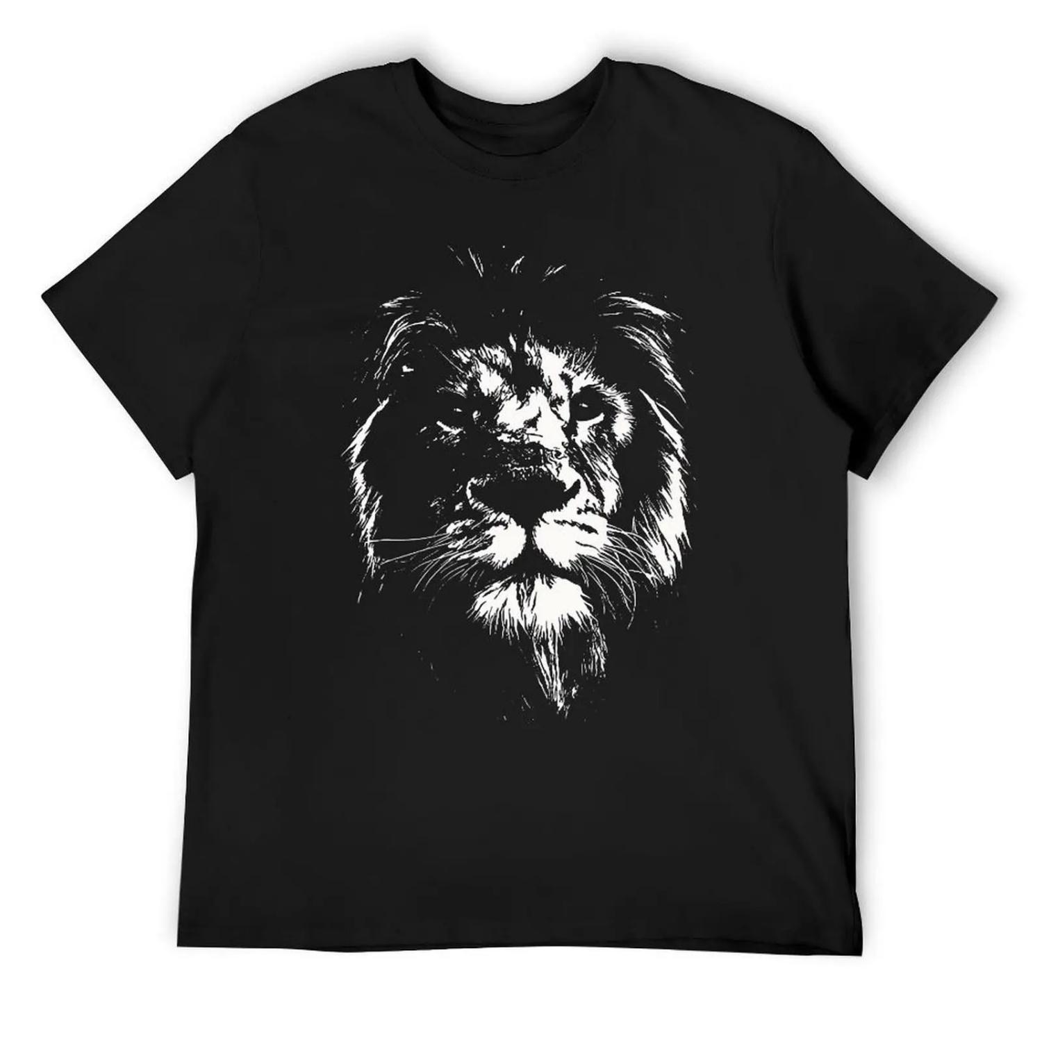 

Lion T-Shirt quick-drying customizeds oversized t shirts for men XXXXXL чорний