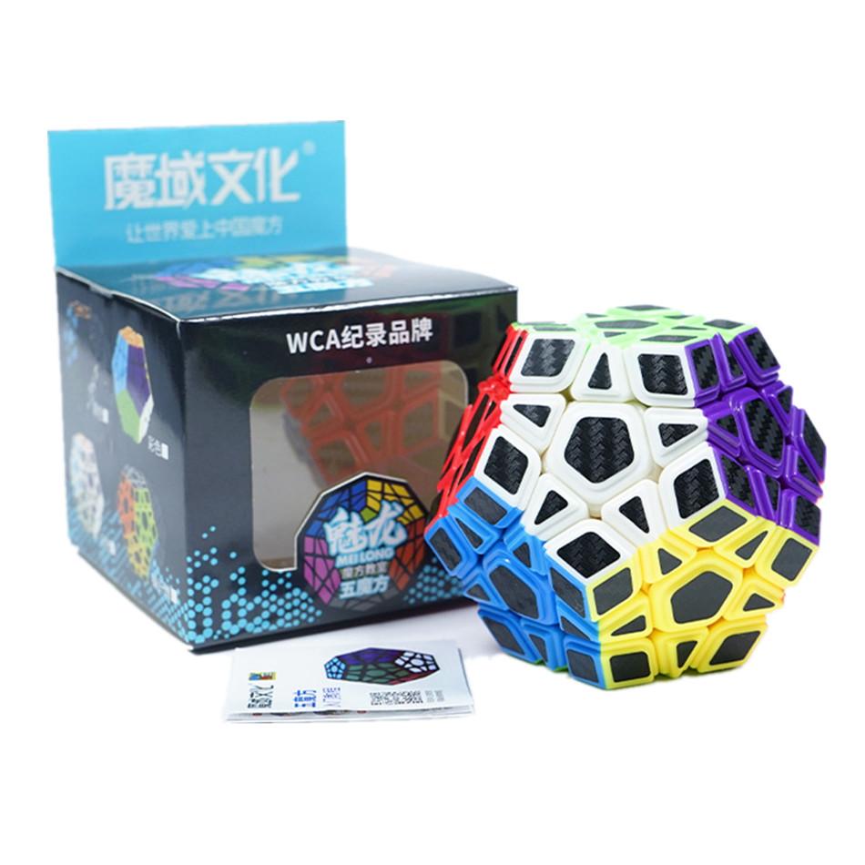 MFJS Moyu Carbon Fiber Sticker Magic Cube 2x2 3x3 4x4 5x5 Positive Pyrimid Megaminx Cubo Magico Children Kids Gift Toy St Practical Use