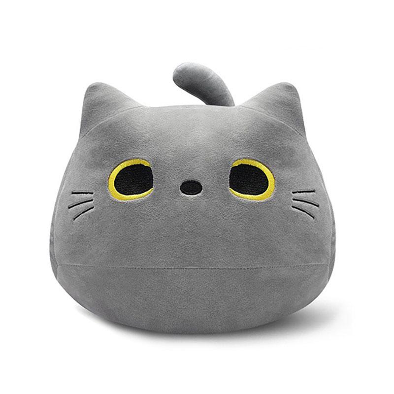 Black Cats Stuffed Plush Animals White Gray Cats Toys Soft Funny Dolls Children Gift Kawaii Baby Kids Hobbie Toys