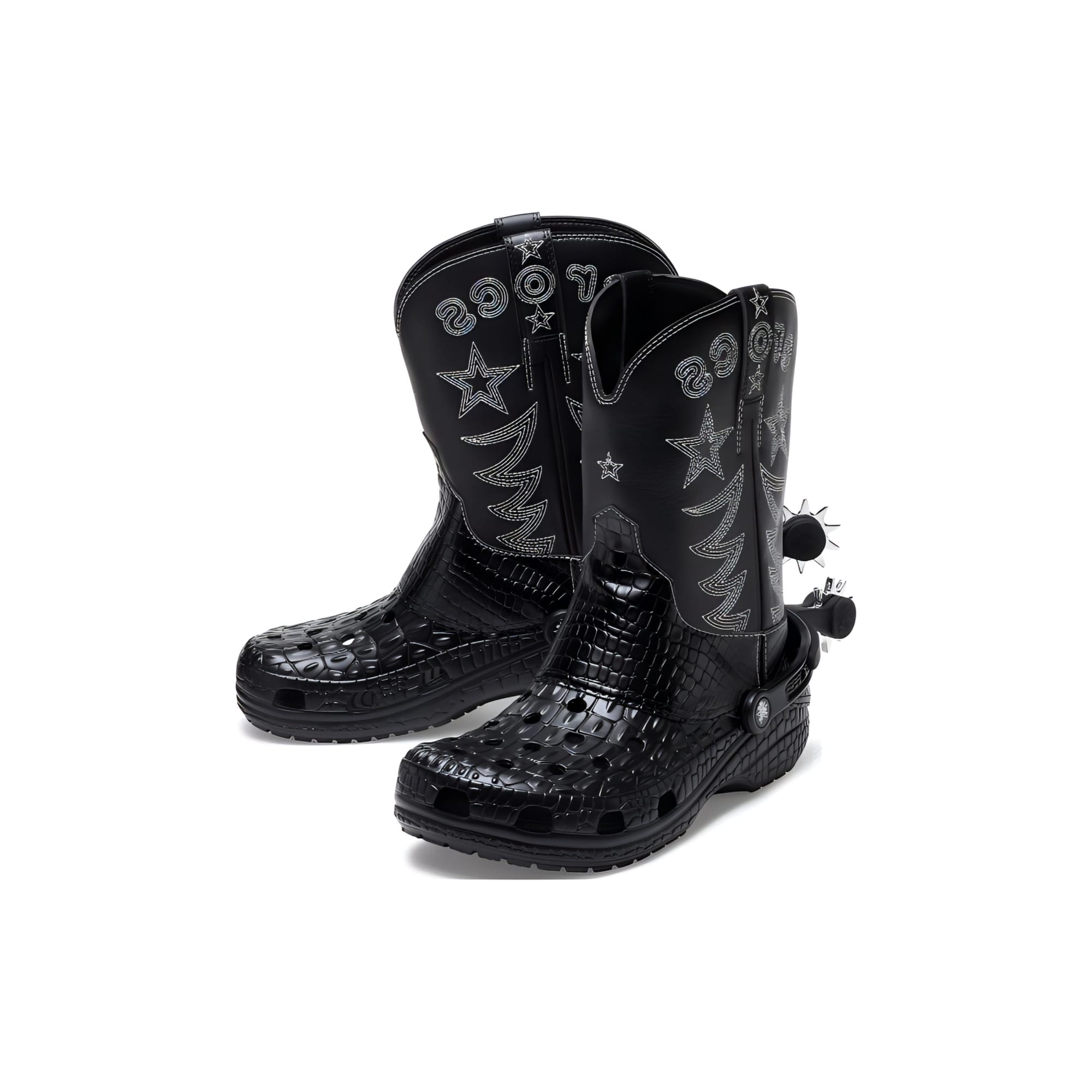 Crocs Classic Kovboju zābaki `Melni` 208695-001