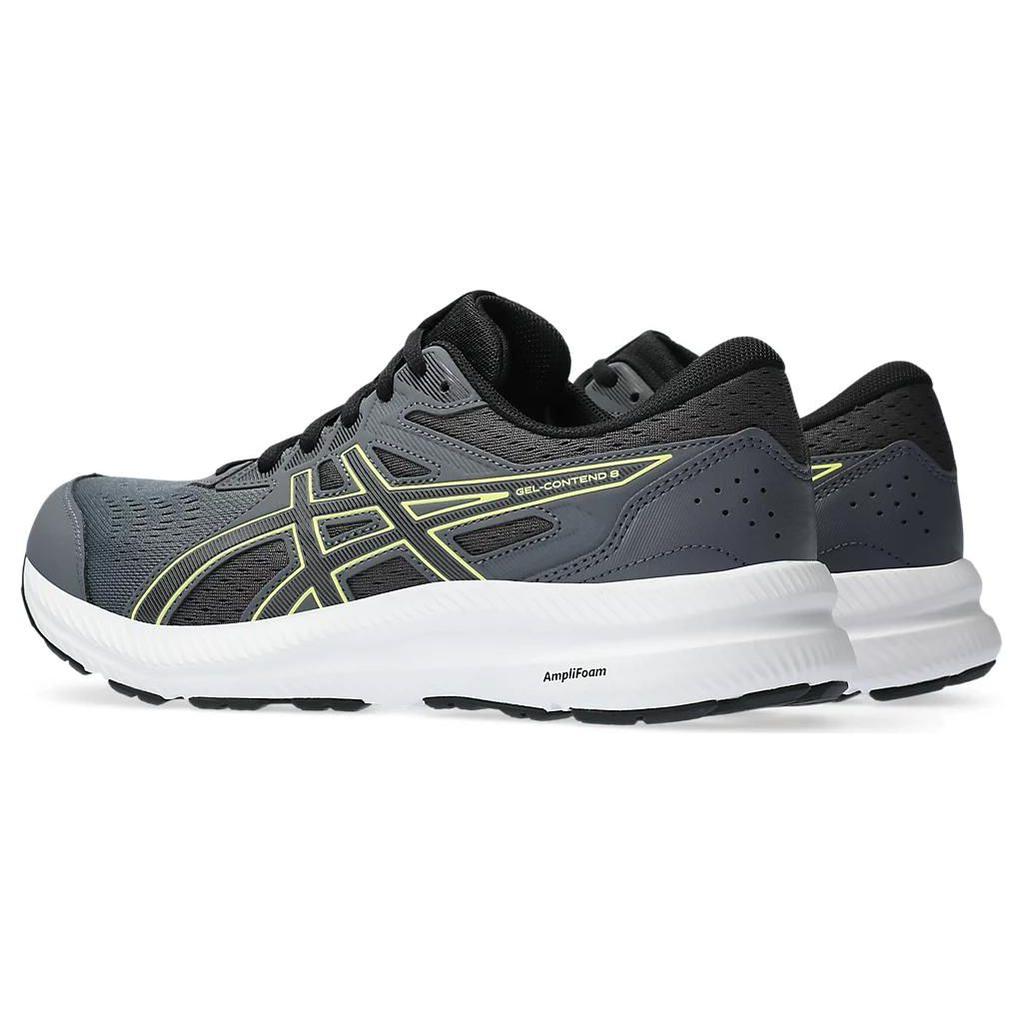Asics Gel-Contend 8 Comfortable Shock Absorbing Durable Low Top Running Shoes Men sneaker Black Gray 1011B492-026