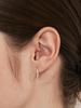 Hei Slim Cross Hoop Earring
