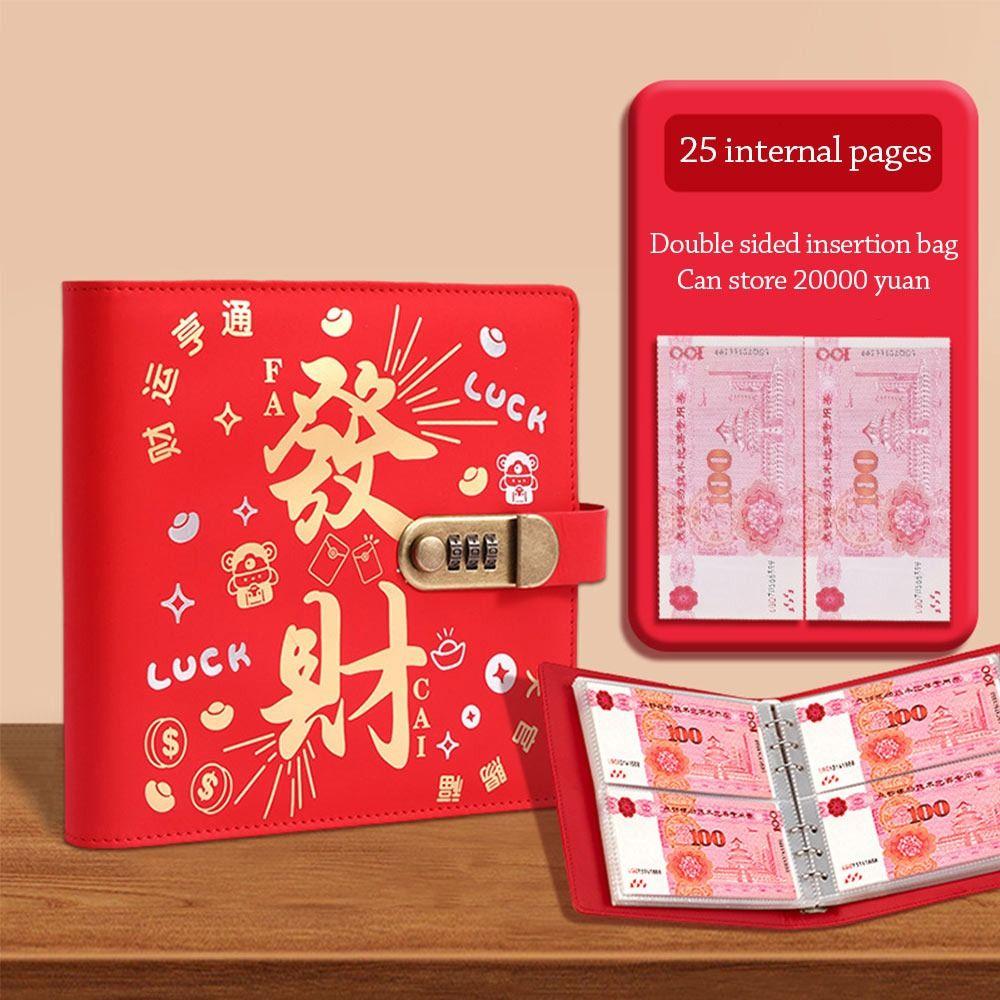 With Password Lock 200 Envelopes Money Saving Challeng PU Savings Challenges Book  Couples
