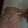 Youngglow Silver925 Rope Chain Bracelet