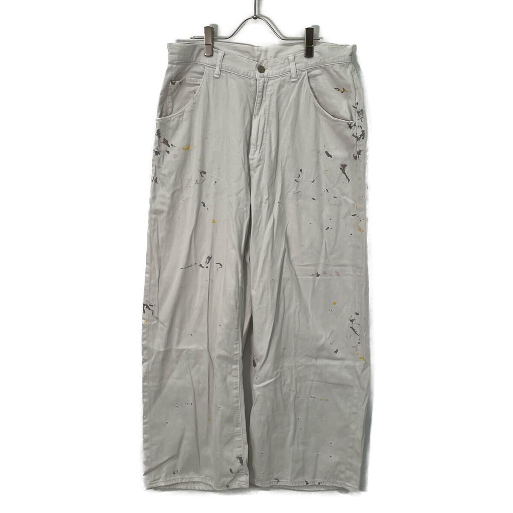 ANCELLM ANC-PT71 White Light Oz Wide Straight Denim Pants Bottoms 2 whiteUsed