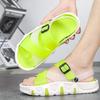 Hot Sale Fashion Men Summer Sandals 2025 Rubber Jelly Shoes Men Designer Slippers Flat Platform Sandals Men Sandalias Hombre