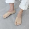 Short Men's Five Finger Socks Transparent Men's Mesh Five Toes Socks Elastic   Summer