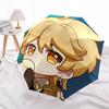 1pc Outdoor Umbrella with Cute Anime Character Design - Automatic Opening/Closing, Portable 3-Fold Design, 8-Rib Iron Frame, Perfect Gift for Fan