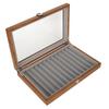 Wooden Fountain Pen Display Case Organizer Walnut Wood Storage Gift Box for 12 Pens Display