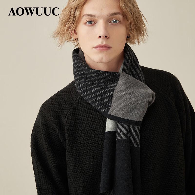 

Мужской толстый теплый клетчатый шарф 180x90cm