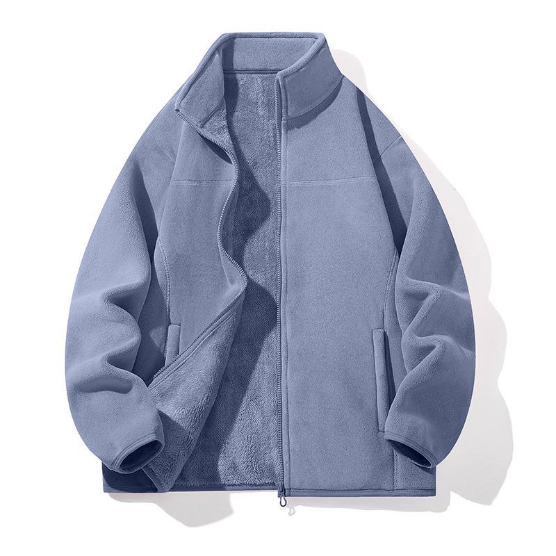 

Трансграничная теплая флисовая толстовка для пары, ветровка - Версия 2, мужская куртка L