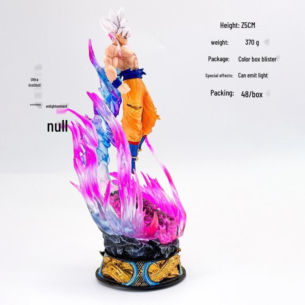Dragon Ball Ultra Instinct Goku White Hair Saiyan Figurine