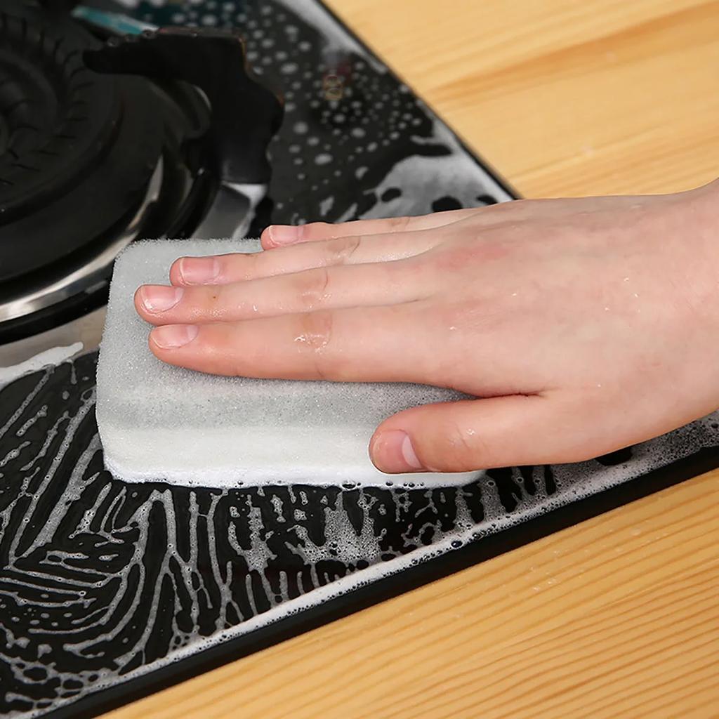 5 pcs Double-Side Cleaning Sponges Kitchen Scouring Pads Dish Washing Cloths
