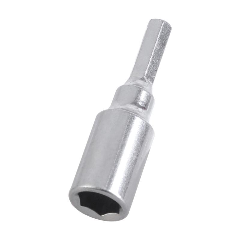 4Pcs Hexagonal Shank Conversion Set with Magnetic for Interchanging 6.35mm and 4mm Drill Bit in Power Tool