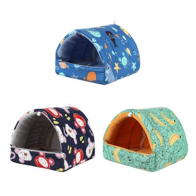 Rabbit Squirrel Mini Cage Small Animal Sleeping Bed Guinea Pig Nest Hamster House Warm Mat