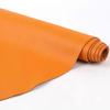 Orange Plain Cowhide Material, Whole Sofa Seat, Headboard Soft Package, Leather Fabric, Honey Orange Genuine Cowhide Material