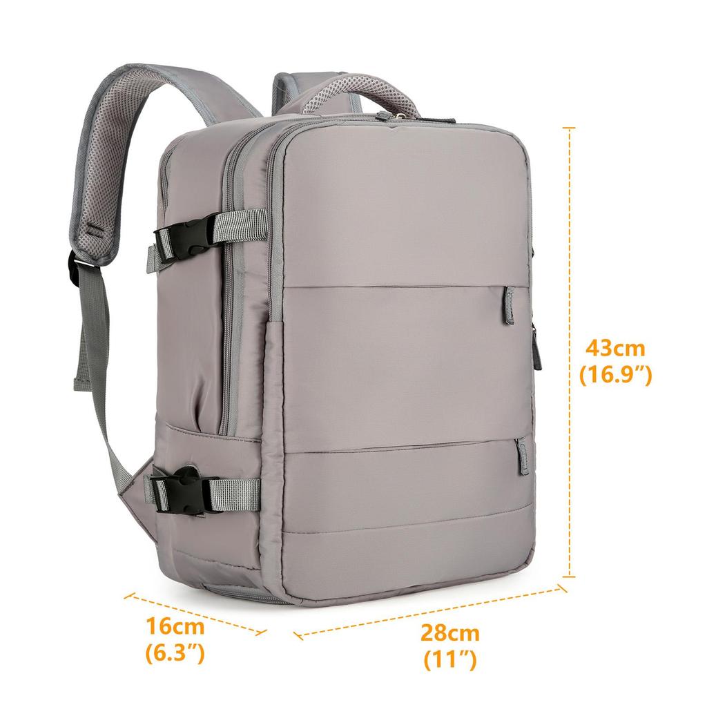 Reiserucksack, Handgepäck, Flugzulassung, Camping- und Wanderrucksack, Business-Laptop-Rucksack für Männer