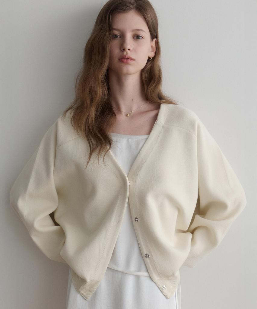 LENAV Even Knit Cardigan (Ivory)