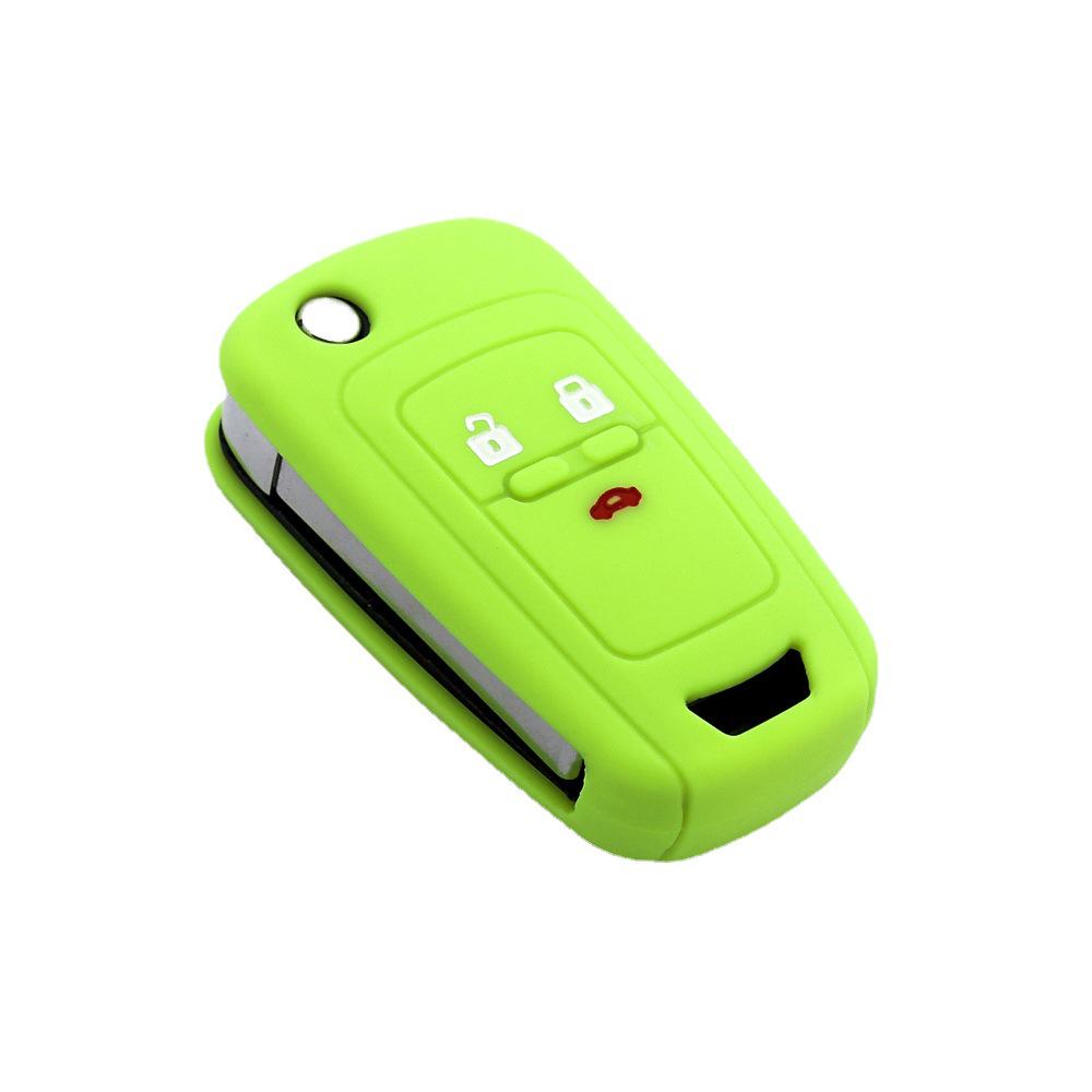 Chevrolet Cruze 3-Button Silicone Key Cover (No Logo) - Soft Rubber for Aveo