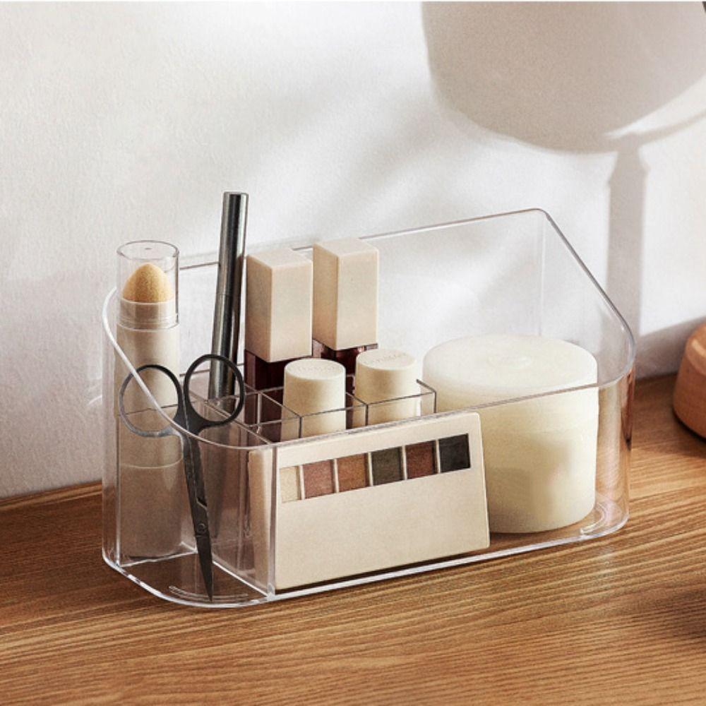 

Skincare Holder Makeup Storage Box Cosmetic Tray Lipstick Display Stand Cosmetics Case Bathroom чистий