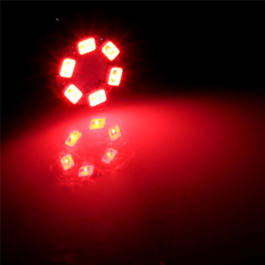 12Pcs 0.2W T10 6 LED 1210SMD Instrument Panel Light Dash Light Bulb For 12V Car