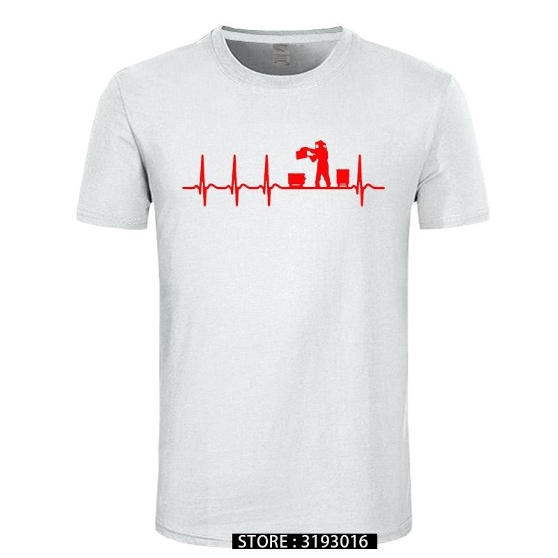 Custom Funny TShirt Man Cotton Heartbeat Beekeeping Beekeeper Cool Shirt Fun Gift Summer Men T Shirt