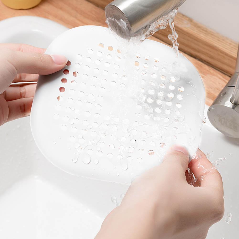 Household Plastic Sewer Filter Shower Drain Floor Drain Waste Drainer Bathroom Kitchen (Grey)