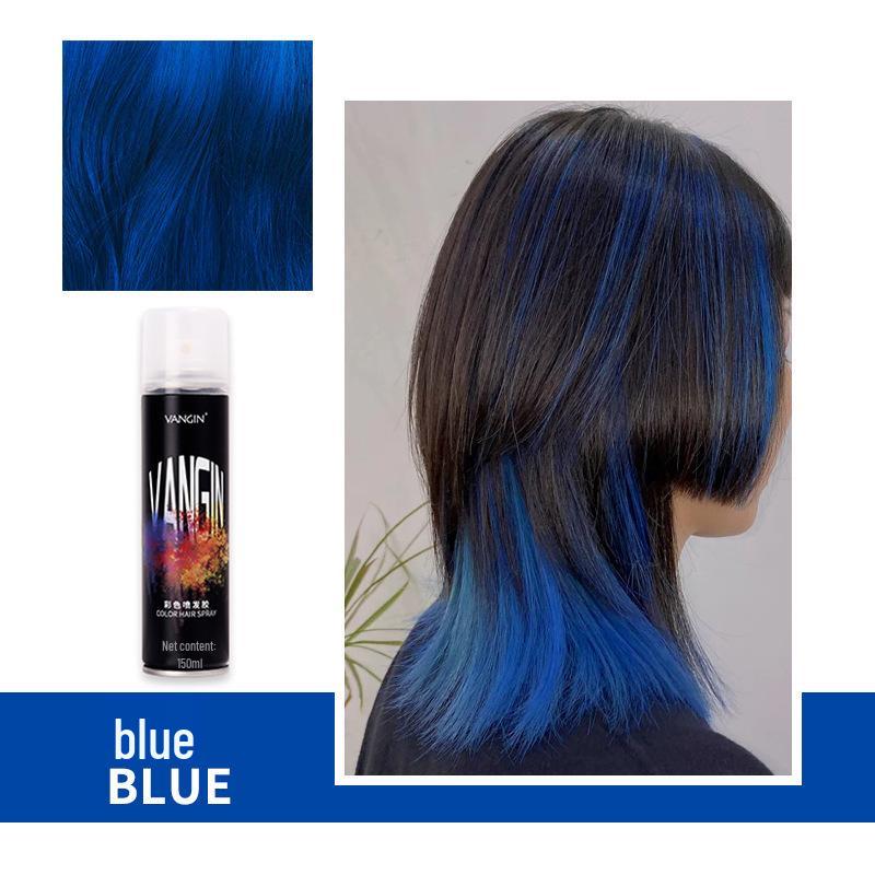 Temporary Washable Hair Dye Spray - One Spray for Black Color