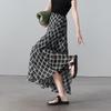 SOFSIL 2026 Summer Retro Plaid A-Line Skirt