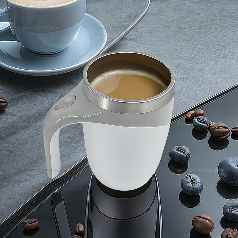 Corrosion-Resistant 304 Stainless Steel Coffee Milk Automatic Stirring Magnetic Cup Portable Electric Stirrer Rechargeable Mug