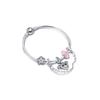 925 Sterling Silver Bangles Women's ZT1309