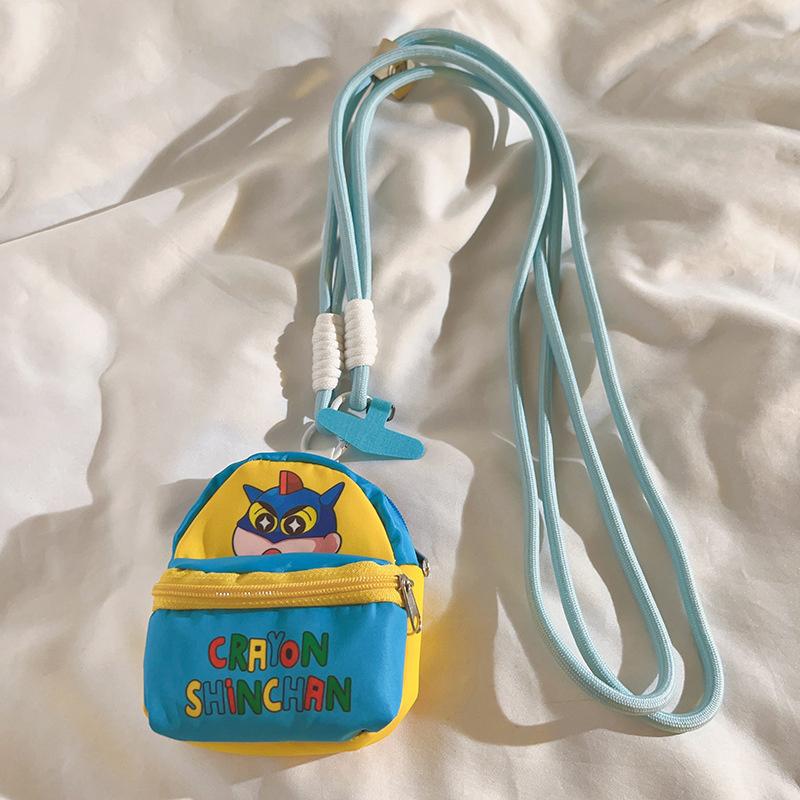 Crossbody Cartoon Crayon Shin-Chan Handyband Seil mit kleiner Geldbörse Niedliche Kopfhörertasche für iPhone für Samsung Huawei Xiaomi