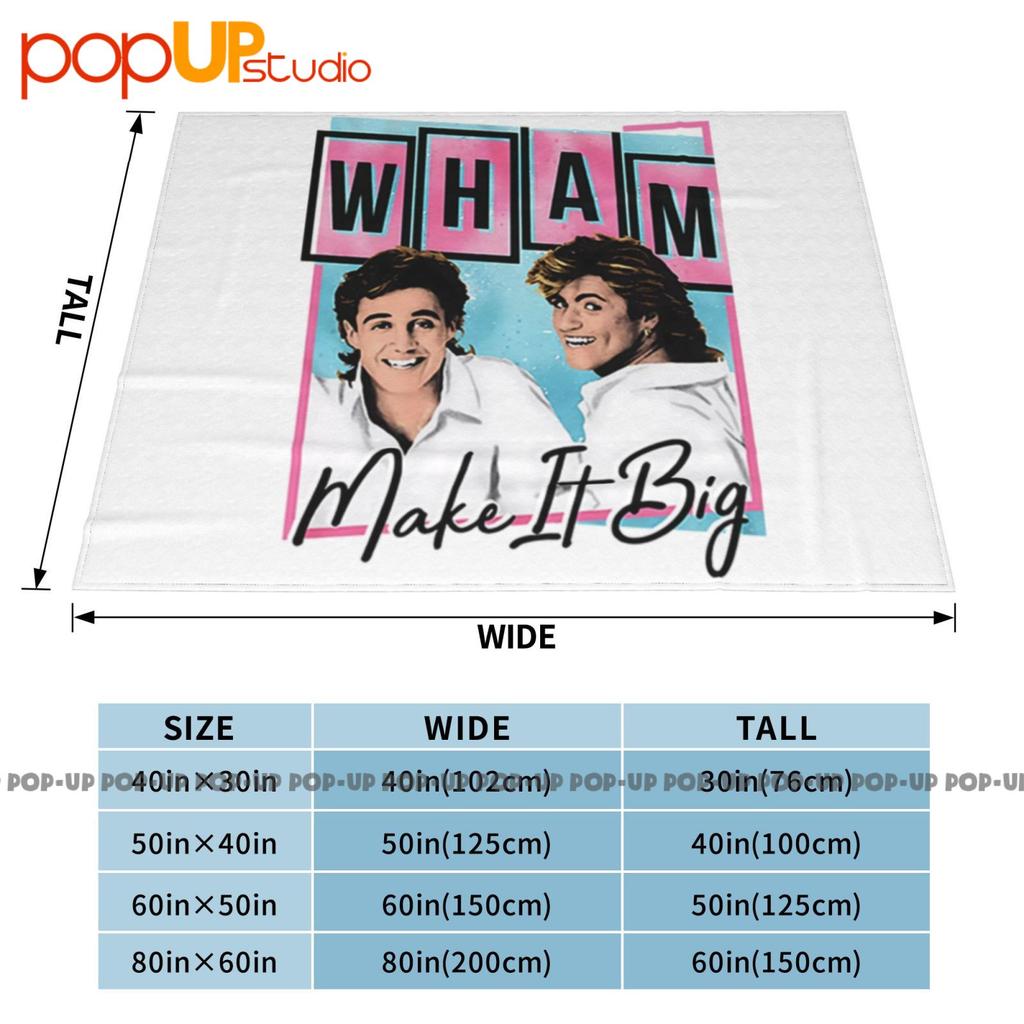 Wham Pastel Make It Big Music Ultra-Soft Blanket Quilt Winter Sofa Cover Bed Covers