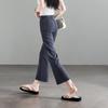 SOFSIL Women's High-Waist Flared Cropped Pants