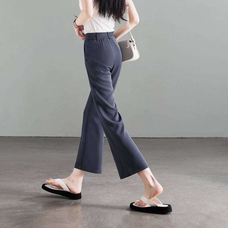 SOFSIL Women's High-Waist Flared Cropped Pants