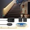 LED Light with Movable One / Dual Sensors night lights COB Lamp 220V 110V To DC 24V PIR Motion Sensor Stairs Bedroom Night Light 4