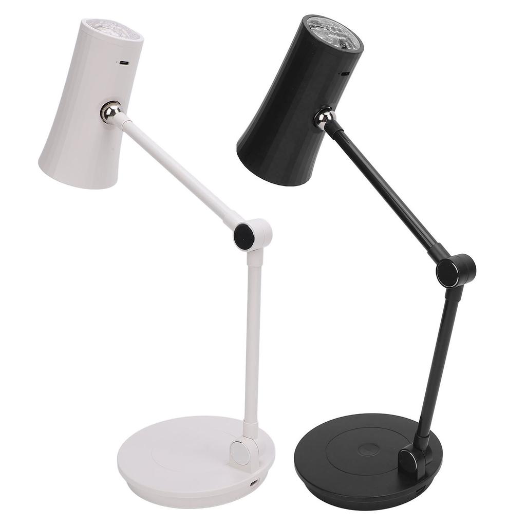 Cordless Desk Lamp 3 Color Temperature Touch Control Magnetic Charging LED Desk Lamp with RGB Projec
