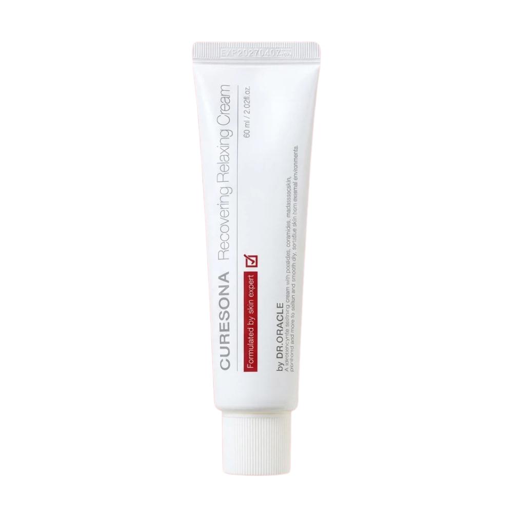 [Dr.Oracle] Curesona Recovering Relaxing Cream - Clinical Soothing & Barrier Repairing Facial Cream, 60ml | Olive s K-beauty 60ml x 1EA