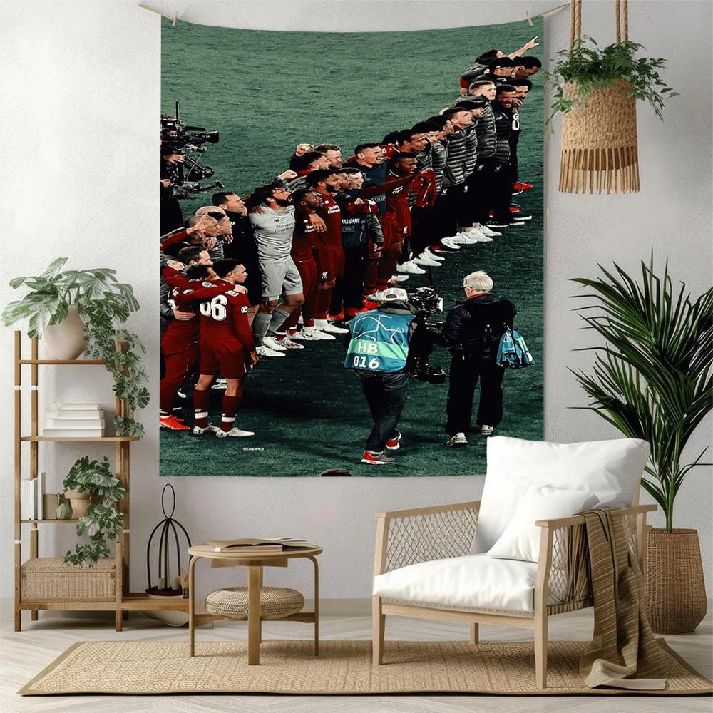 Liverpool Football Club Wall Decor Tapestry Art For Pet Memorial Birthdaywedding Party Backdrop Family Gift