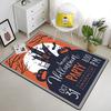 Halloween Crystal Velvet Horror Pumpkin Carpet Living Room Coffee Table Mat Bedroom Bed Blanket Bathroom Non-Slip Mat