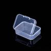 Mini Rectangle Clear Plastic Jewelry Storage Case - Mini Boxes for Earrings Rings Beads Small Items Packaging Container