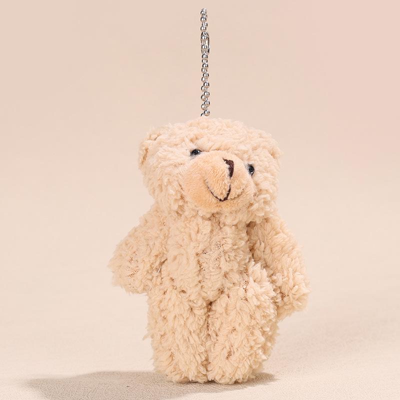 Kawaii Blush Bear Plush Keychain - Teddy Sweetheart Bag Charm